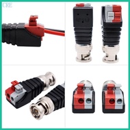 CRE BNC Video Baluns Adapter BNC Male Connector BNC Male Plug to 2 Pin Screw Terminal No-Solder Wire