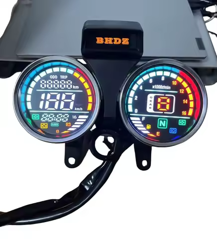 GN125 LED Digital Speedometer Odometer Gauge For Suzuki GN 125 Digital Meter Assembly