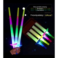 FOLDING SWORD Toys Plastic sword light sword children's sword children's light toy children's Laser 