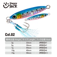 HAPPYJACK Shore Casting Jigging Spoon Micro Jig 3g 5g 7g 10g 15g  mini jig fishing lure cheap jig lu