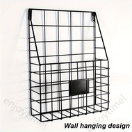 1pc Floating Shelves Bookshelf Wall Magazine Rack Hanging Newspaper Rack Wall Storage Rack Organizat