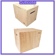 [CUTICATE] Box Multifunctional Wooden Plyometric Box Plyometric Jump in 1 Agility Box for Lunges Wor