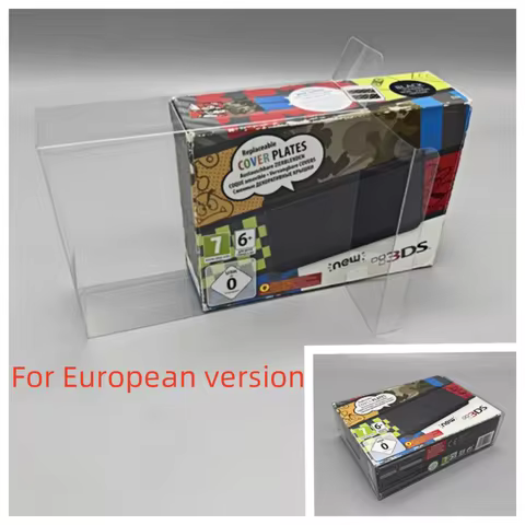Transparent protective case for Nintendo New 3DS, collectible display box,gaming accessories,PET rei