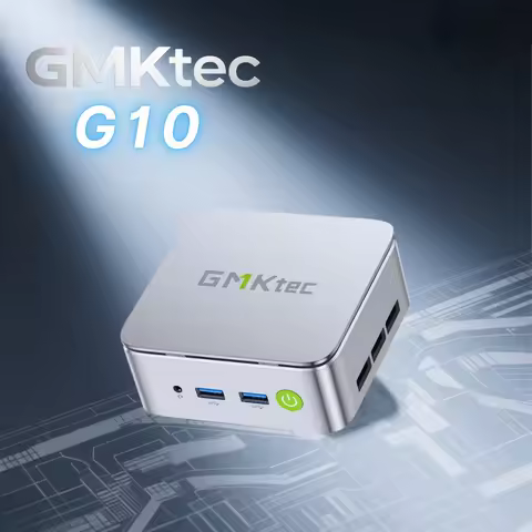 GMKtec G10 Mini PC Ryzen 5 3500U 16GB DDR4 500GB M.2 2280 SSD Windows 11 Wifi5 BT5.0 Triple Display 