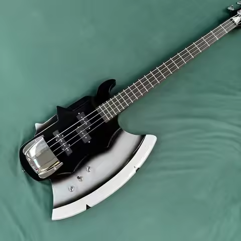 4-string electric bass and electric guitar, fret spacing suitable for both bass and guitars, 21-fret