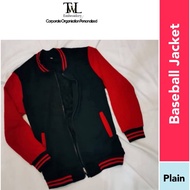 Varsity Baseball Jacket unisex Korean Fleece Jaket Tebal