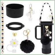 7pcs Handle Strap Straw Cover Stanley Charms Set for Stanley Cup 40oz & 30oz Tumbler Stanley
