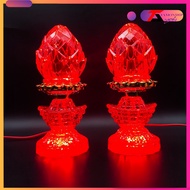bag GOLDEN LOTUS LAMP, RED BRIGHT LED LIGHT, DECORATIVE ALTAR, GIA TIEN, Avalokiteśvara Buddha, BUDD