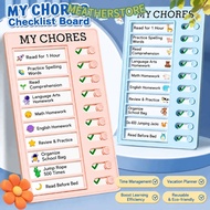 KEATHS Chore Chart, Plastic Erasable To Do List Board, Durable Sliding Type Reusable Habit Tracker B