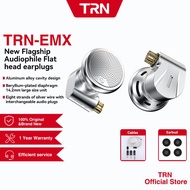 TRN EMX In-Ear Big Flat Head Noise Cancelling Earphones