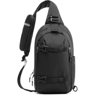 G4Free Recycled Sling Bag for Men Travel Anti-Theft Crossbody Bag Sling Backpack with RFID Blocking 