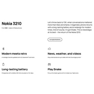 [New Set] Nokia 3210 4G (Dual SIM | 2.4" Display | FM Radio) 1 Year Nokia Malaysia Warranty