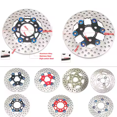 RPM 200mm Brake Disc Floating Rotor Motorcycle Brake Disc Caliper Disc 200mm Pitching 57mm or 70mm 3