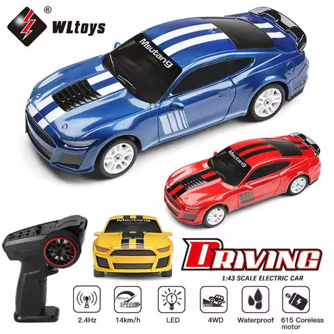 WLtoys 1:43 K4308 2.4G Racing Mini RC Car 14KM/H 4WD Electric High Speed Remote Control Drift Toys f
