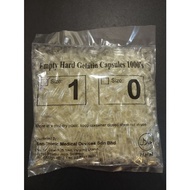 🚛*24 hours pos* 5000pcs (5 bag) Kapsul Kosong (Size 0/1) HALAL /Empty Gelatin Capsule 透明胶囊