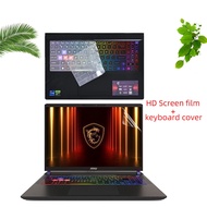 Suitable for 16-Inch MSI Vector 16 HX AI A2XWHG A2XWIG A14VFG A14VHG Laptop Screen Film Keyboard Fil