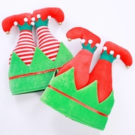 New Christmas Hat Creative Elf Shoes Hat Flannel Clown Hat Carnival Party Decoration Hat