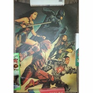 [瑕疵品]神奇女俠 蝙蝠俠 閃電俠 水行俠 復古 海報 Wonder Woman Poster