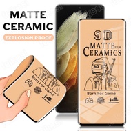Matte HD Clear Privacy Ceramic Tempered Glass For Samsung Galaxy S24 S23 S22 S21 S20 S10 S9 S8 Plus Ultra Note 20 Ultra 10 Plus 5G 8 9 Curved Full Cover Screen Protector Film