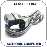 C14 TO C19 1.8Meter Power Cable / C19 to C14 1.8M / 6ft Power cord C14 C19 Computer Power Cord, Heav