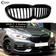 F40 Front Bumper Hood Kidney Racing Grill For BMW 1 Series Hatchback 2019-? Car Styling Front Grille