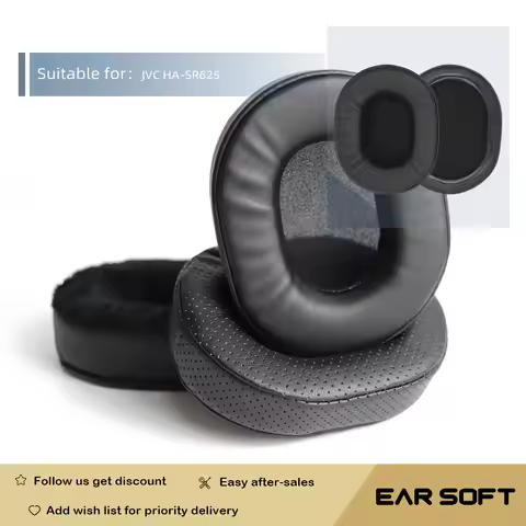 Earsoft Replacement Ear Pads Cushions for JVC HA-SR625 Headphones Earphones Earmuff Case Sleeve Acce