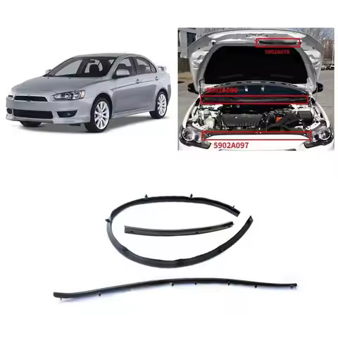 1 Kit Hood Rubber for Lancer CY CX 5902A067 2007-2020 Bonnet WeatherStrip Water Proof Strip 5902A096
