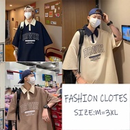 【From Perak】ProMan Polo shirt men lengan pendek baju tshirt lelaki couple t shirt unisex waffle styl