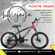 Sepeda Gunung MTB VELION -  ATLANTIS 20"   fork suspensi dan operan UNTUK ANAK 9 -14 TAHUN