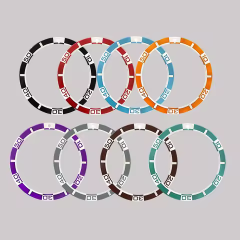 Customized 38mm Flat Bezel Insert SKX007 Bezel Ring Fit for Seiko SKX007 SRPD Watch Case NH35 Case 3