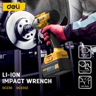 DELI Cordless Li-ion Impact Wrench with 3 Pcs Sockets (20V / 320Nm / 1/2" / 3000bpm / Brushless) DC2