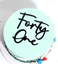 41 Cake Toppers, Black forty one Birthday Cake Toppers, Happy 41st birthday Cake Topper for Men and 