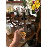 Heart design safe wine rack (ironwood) 3 bottles and 6 wine glass to use