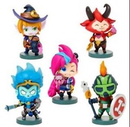 2019年 Riot Games 英雄聯盟 LOL League of Legends Team Minis The Harrowing 5 figurine boxset 1盒