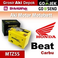 Aki Motor Beat Carbu 2010 Honda MOTOBATT MTZ5S aki kering Beat Karbu