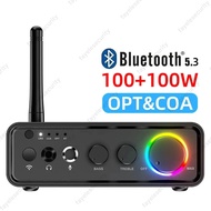 Mini TPA3116D2 Bluetooth 5.3 Class D Power Amplifier 2.0 Audio Amplifier 100Wx2 200W with Microphone