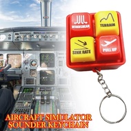 Airplane Airbus Keychain with EGPWS Warning Sound Simulator with Alert Tones Aircraft Warning Keycha