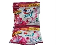 ATTACK JAZ1 Plus Softener Detergen Sachet 2000 an 1 Renceng isi 6 Pcs 75gr Rose Berry Jaz 1 Bubuk