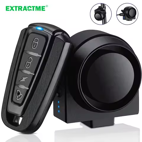 Extractme Motorcycle Alarm USB Charging Wireless Bicycle Burglar Lock Waterproof Electric Bike Secur