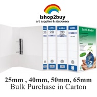 ABBA 2D Ring White File Insert Binder File Folder Waterproof PVC White File Fail A4 Document Filing