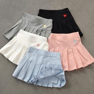 Pleated skort short skirt inner pants kids baby girls teenager casual korean style fashion modern girl bottom 裤裙 tennis