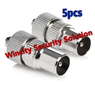 WSS (5pcs) Male Tv Aerial Connector Plug Aerial Coaxial Coax Cable