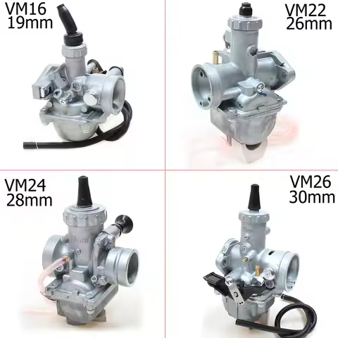 High Performance Mikuni VM16 22 24 26 Carburetor 19mm 26mm 28mm 30mm Carb For 110cc to 250cc Dirt Pi