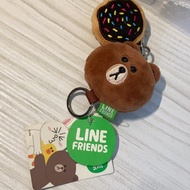 (全新) LINE FRIENDS 熊大伸縮鑰匙圈