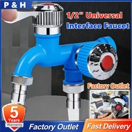 Faucet Double Outlet Dual Control Water Tap Home Faucet 2 Head Valve Water Tap Two Way Faucet 2 Way 