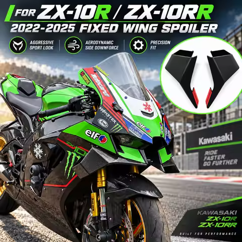 Winglet ZX-10R Motorcycle Accessories Fairing Winglet Spoiler Wing Fairing Fixed Front Side Aerodyna