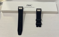 IWC萬國錶 馬克二十飛行員 原廠 橡膠錶帶 深藍色