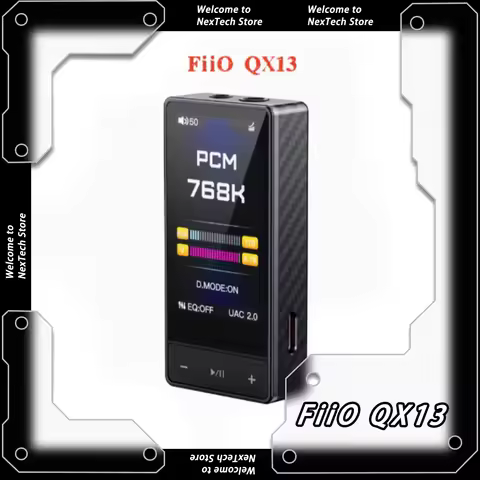 FiiO QX13 Headphone Amplifier Portable Decoding Headphone Power Amplifier USB Small Tail DSD Fever H