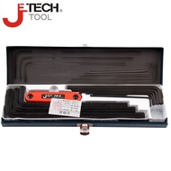 Jetech Jetech Jetech Tools Allen Wrench Flat Nickel-Plated Black Treatment Set PLS-12 Auto Repair Ha