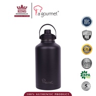 La gourmet Superwide 1890ml Thermal Bottle - Vantablack